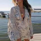 Printed Tunic Two-Piece Set Women