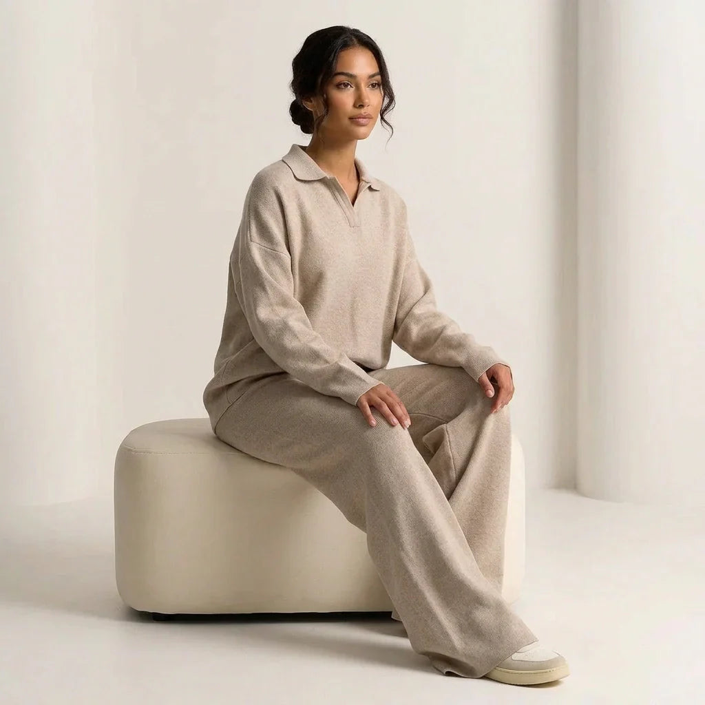 Cashmere Loungewear Set Top and Pants