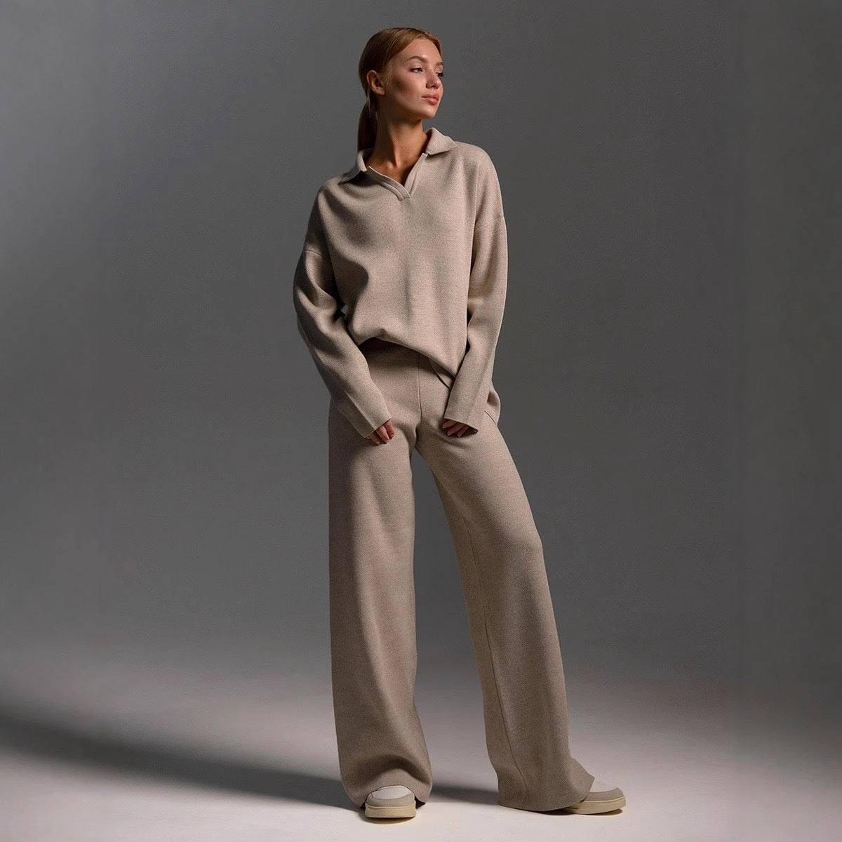 Cashmere Loungewear Set Top and Pants