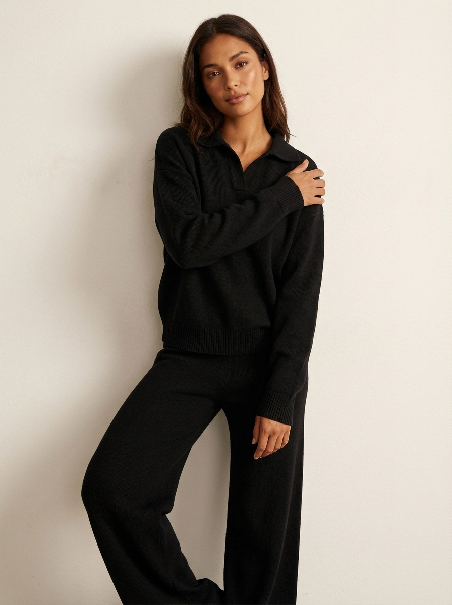 Cashmere Loungewear Set Top and Pants
