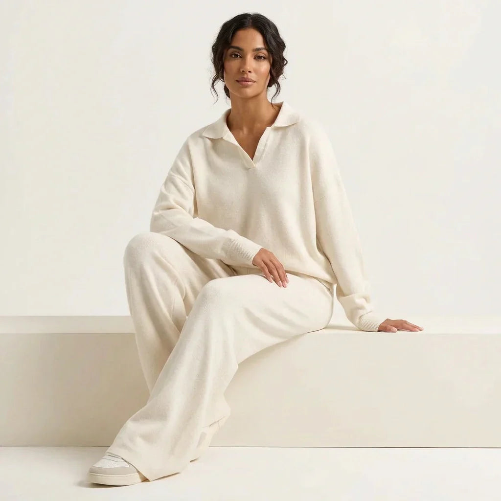 Cashmere Loungewear Set Top and Pants