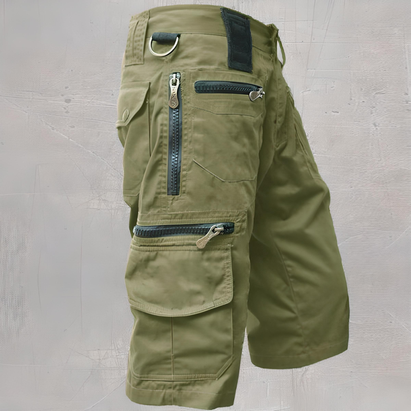 Men's Tactical Cargo Shorts with Multi-Pocket Storage
