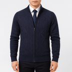 Zip-Up Cardigan For Men