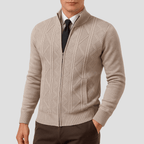 Zip-Up Cardigan For Men