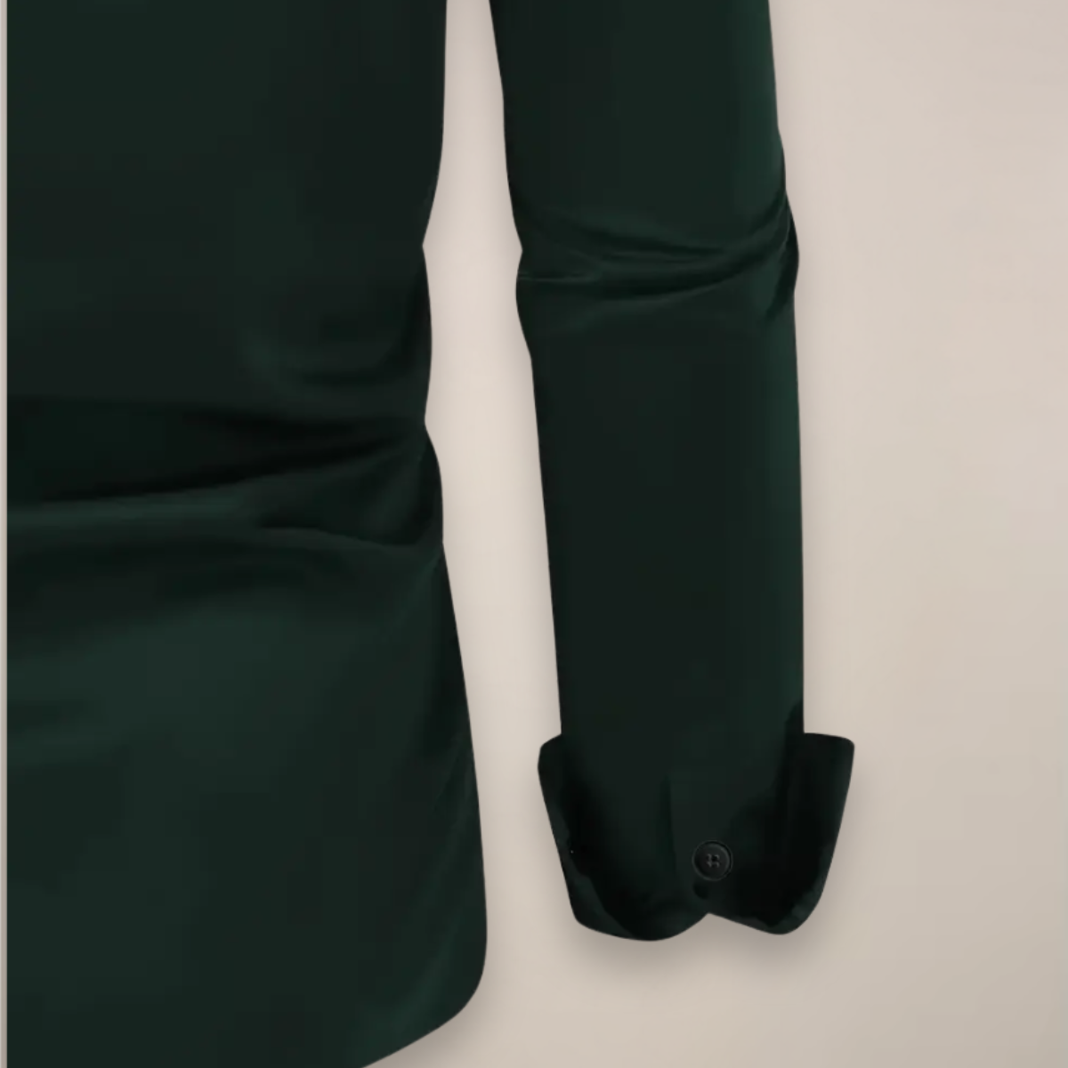 Classic Long-Sleeve Shirt Notched Collar