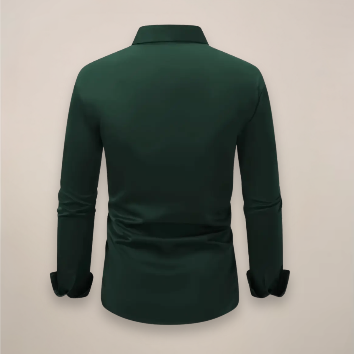 Classic Long-Sleeve Shirt Notched Collar