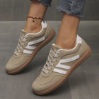 Lightweight slip-on sneakers in khaki
