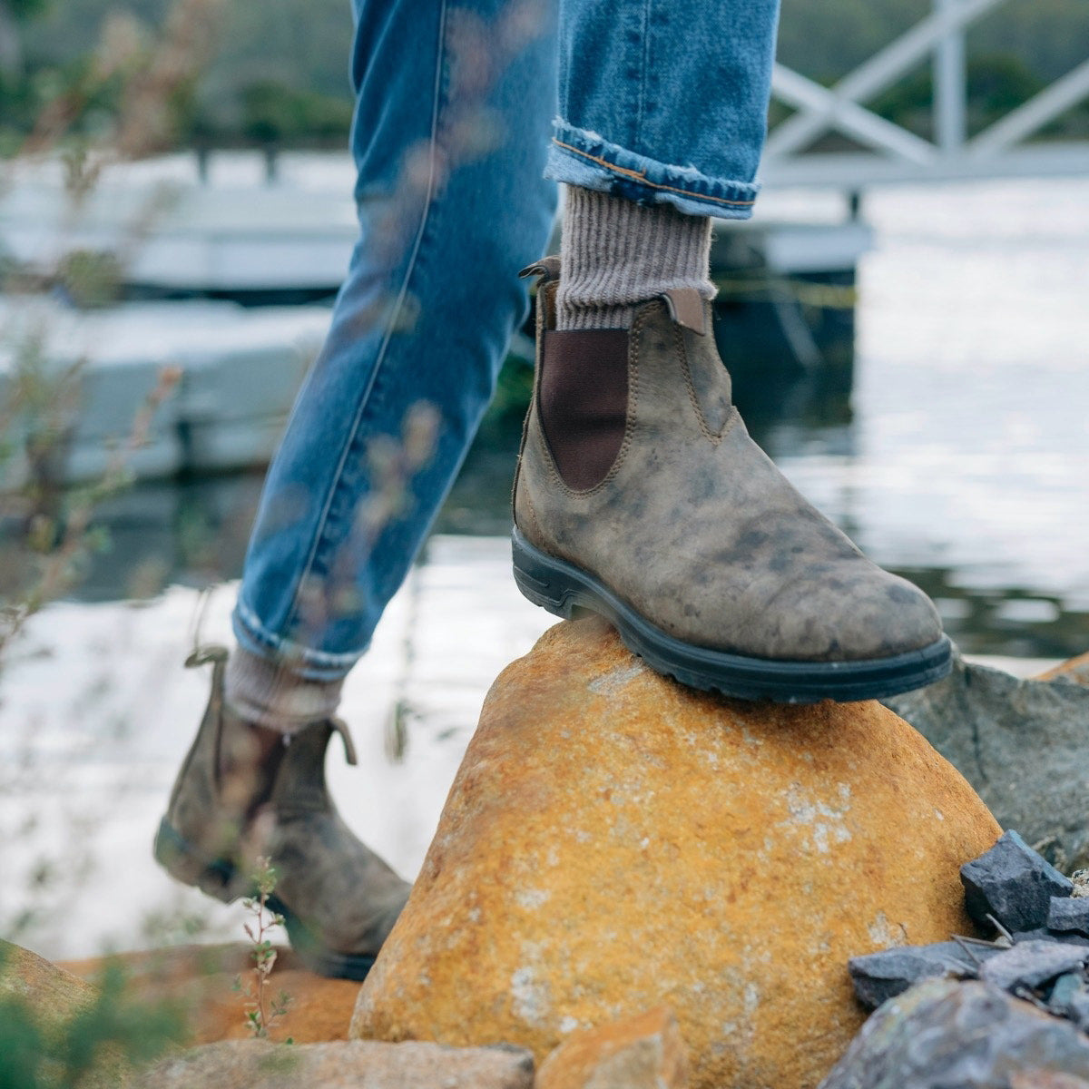 Men's Slip-On Chelsea Ankle Boots