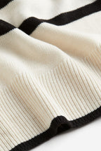 Classic Striped Oversized Knit Sweater