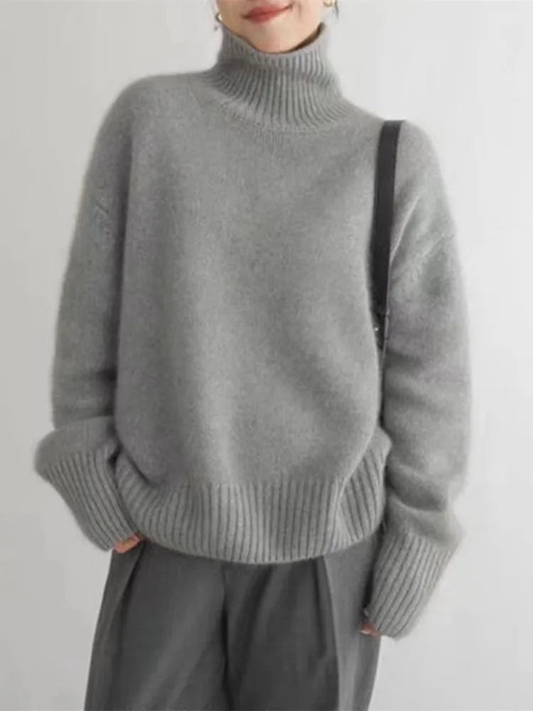 Cashmere turtleneck sweater