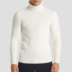 Rib Knit Turtleneck Sweater