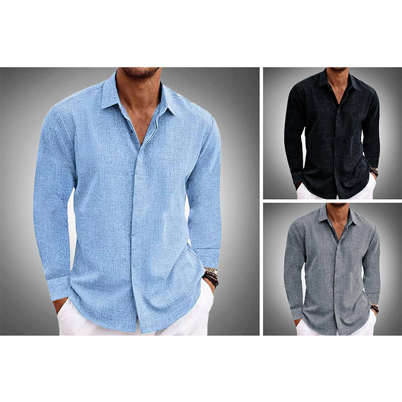 Classic Long Sleeve Linen Shirt