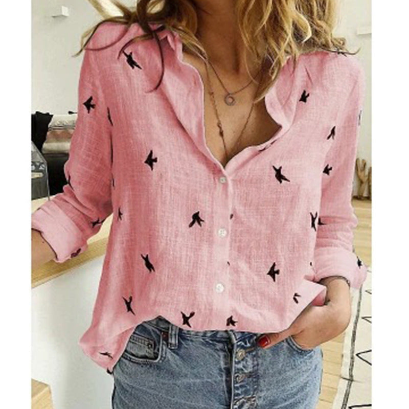 Casual Linen Summer Blouse