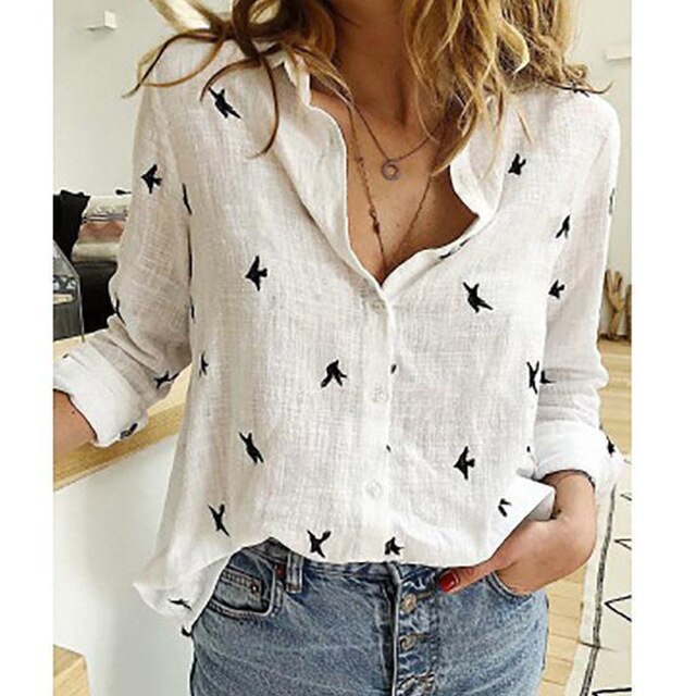 Casual Linen Summer Blouse