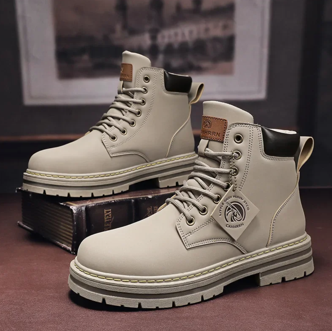 Men's High Shaft Lace-Up Boots