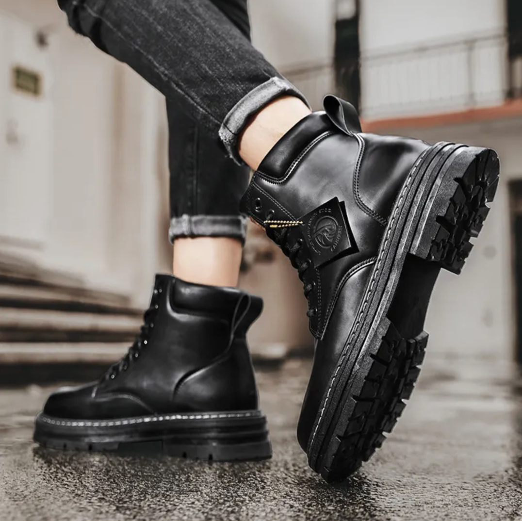 Men's High Shaft Lace-Up Boots