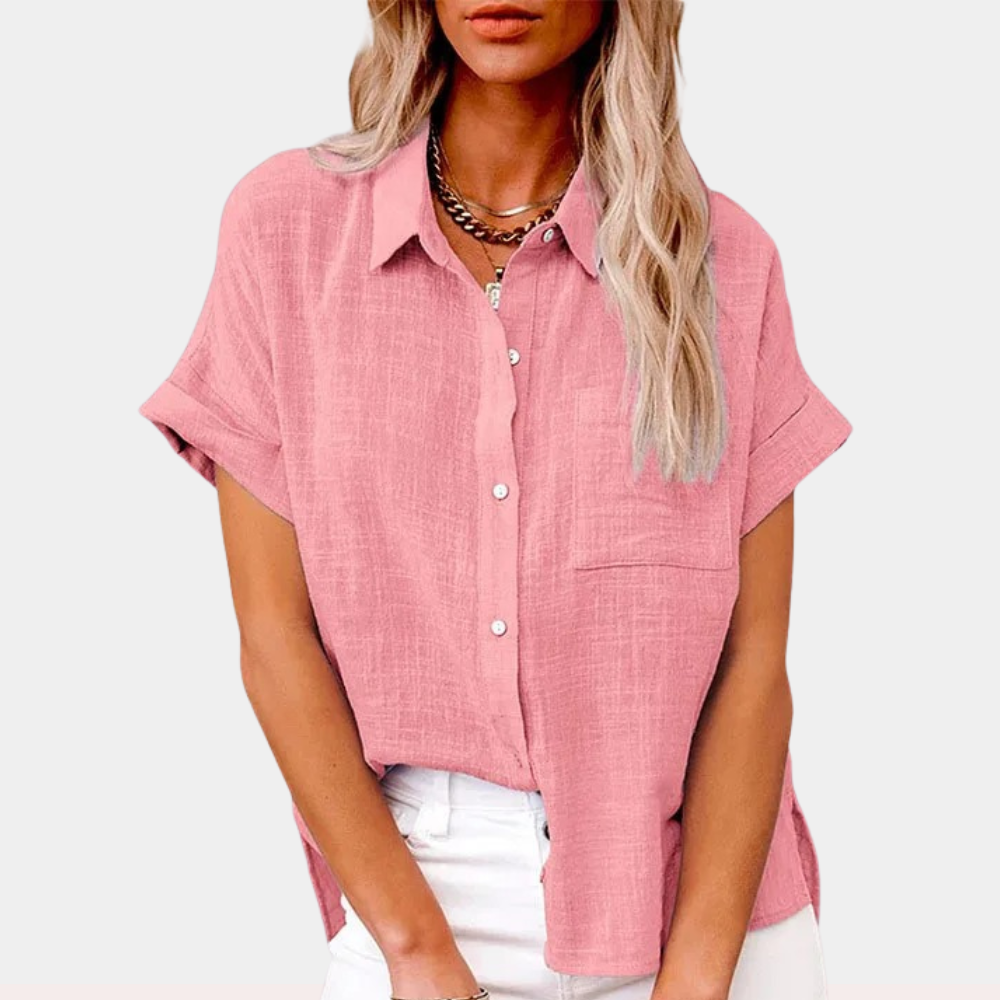 Breathable Cotton Shirt Loose Cut