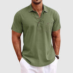 Classic Linen Polo Shirt