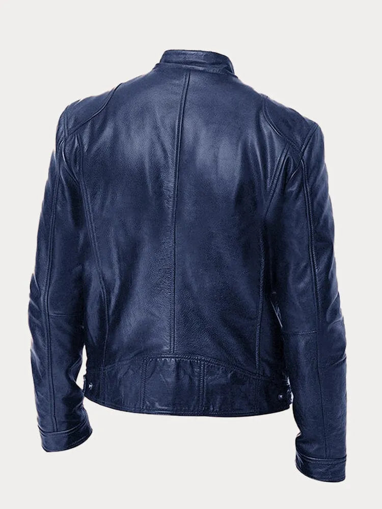 Men's classic leather jacket