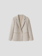 Women’s Gray Plaid Blazer