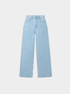 Wide Leg Light Denim Jeans
