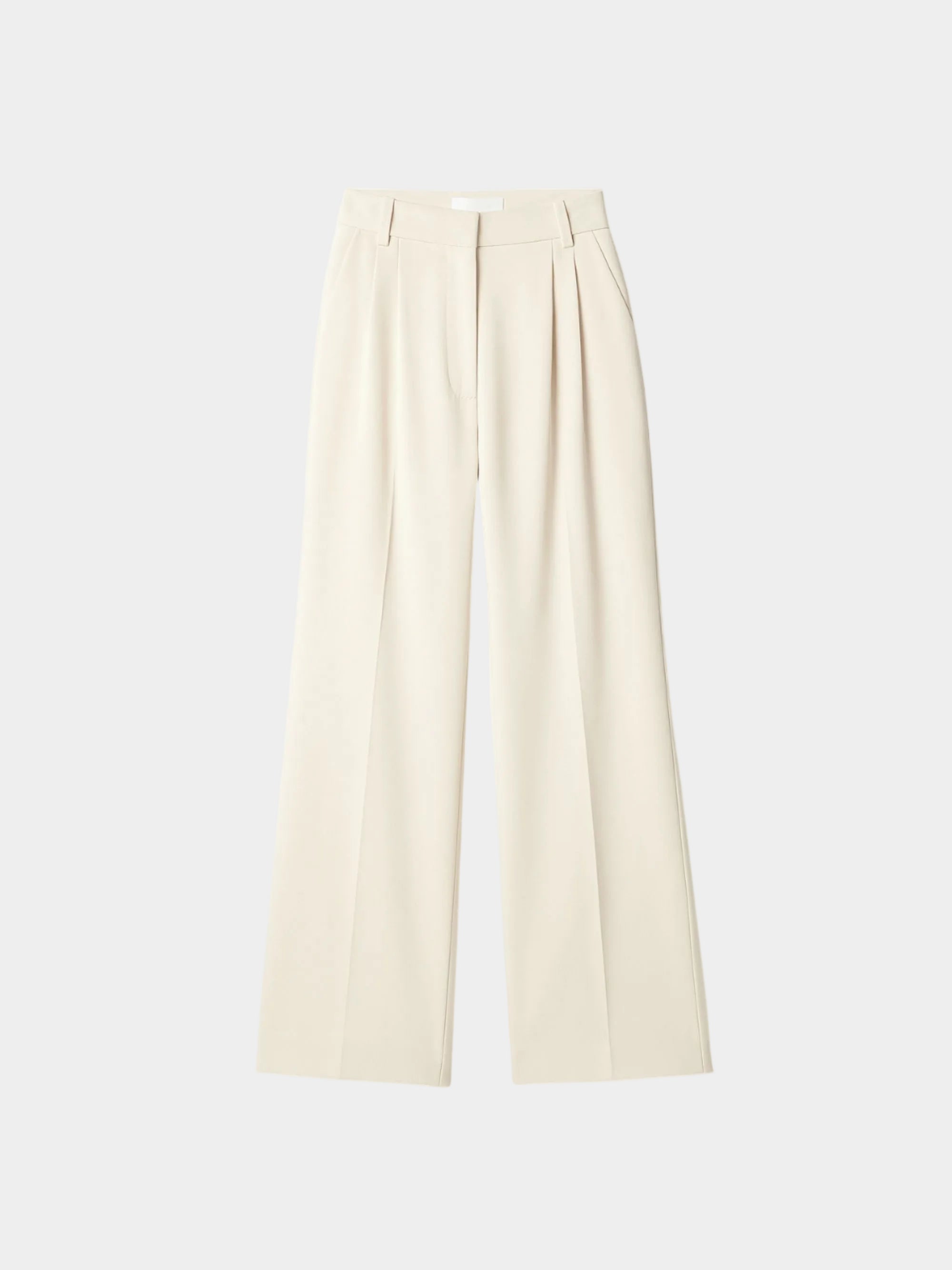 White Wide Leg Trousers