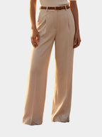 White Wide Leg Trousers