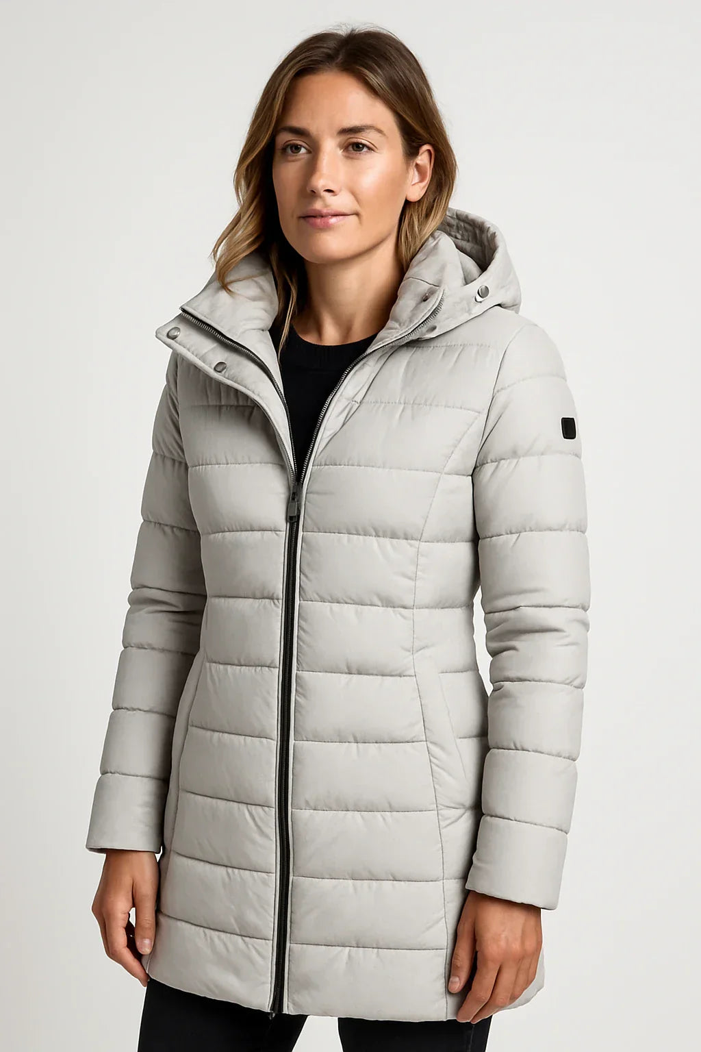 Women's Mid-Length Quilted Puffer Coat