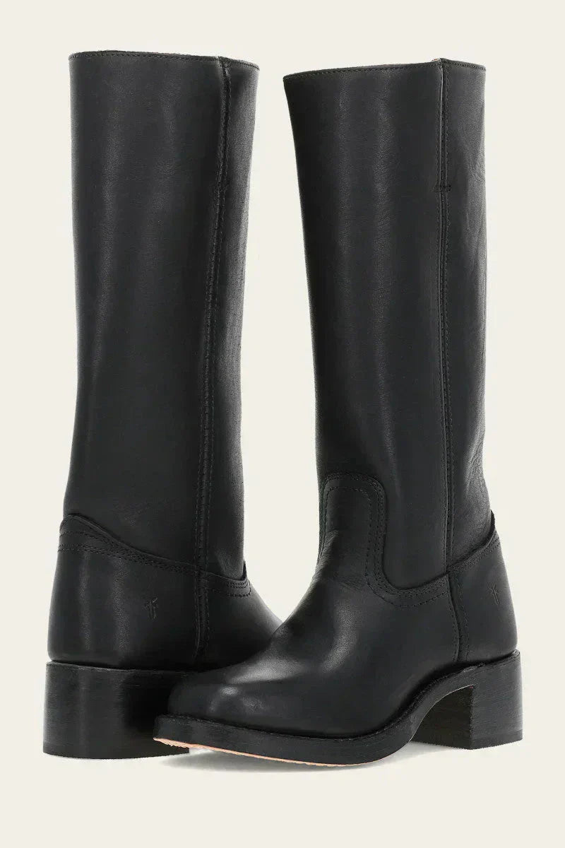 Leather Knee-High Boots