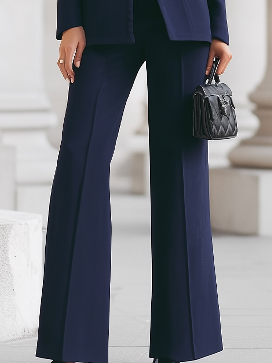 Women's formal tailored blazer and pants suit set