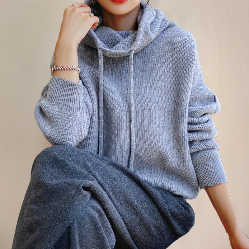 Fine knit merino wool turtleneck sweater