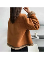 Structured plush lined jacket