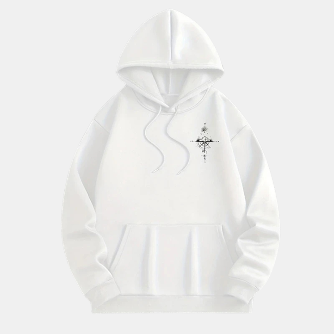 Men's Graphic Pullover Hoodie Vintage Compass