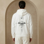 Men's Graphic Pullover Hoodie Vintage Compass