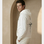 Men's Graphic Pullover Hoodie Vintage Compass