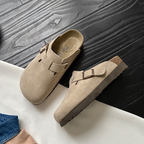 Leather Slide Sandals
