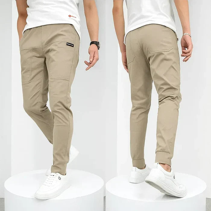 Stretch Cargo Pants Men Slim Fit