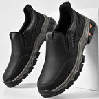 Men's orthopedic everyday slip on walking shoes in black