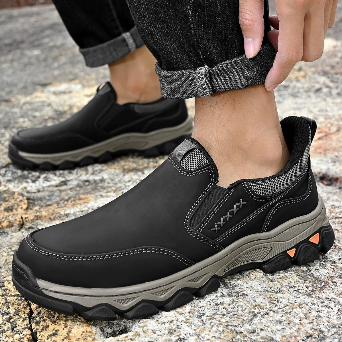 Men's orthopedic everyday slip on walking shoes