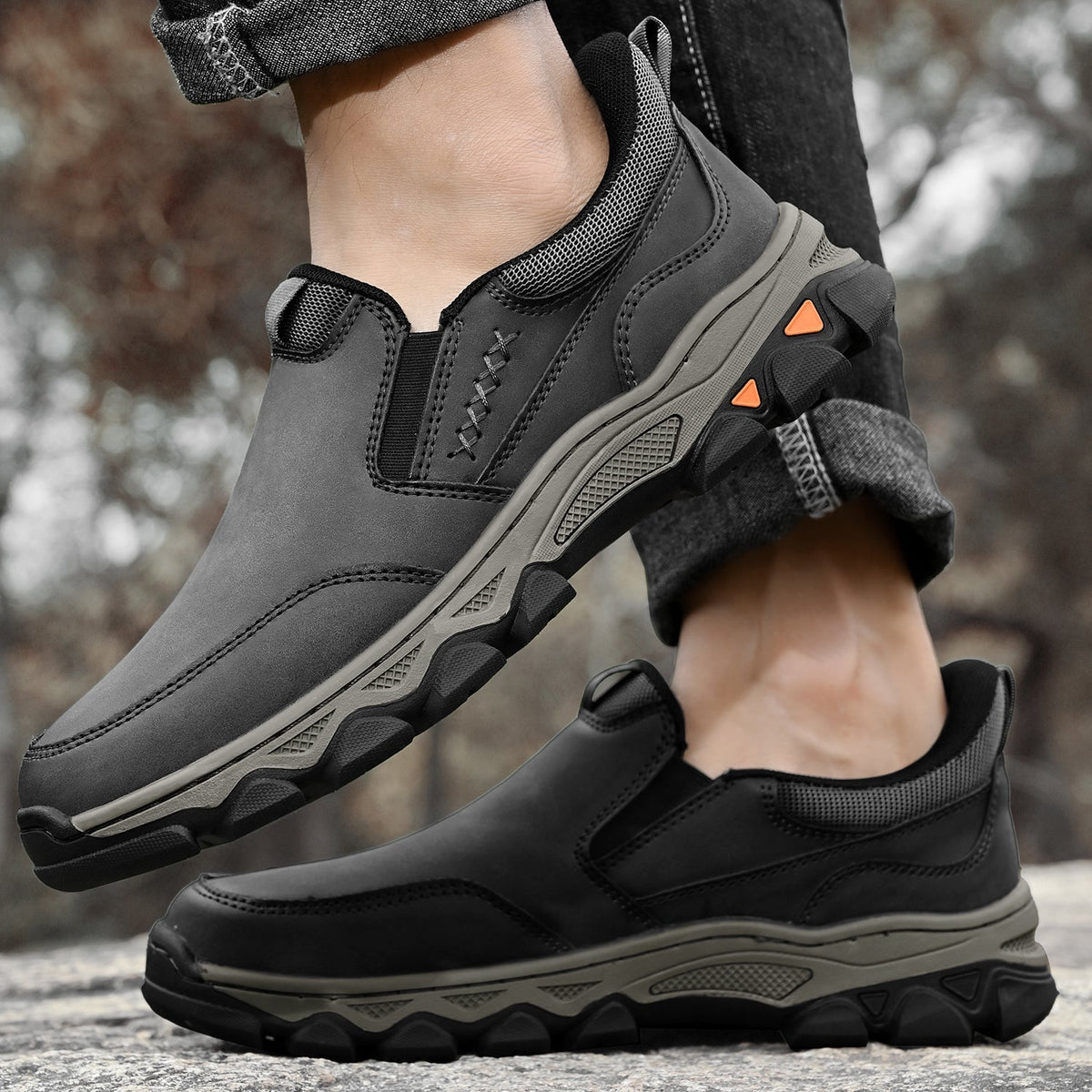 Men's orthopedic everyday slip on walking shoes