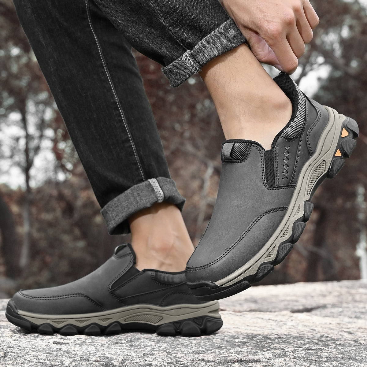 Men's orthopedic everyday slip on walking shoes