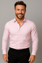 Long Sleeve Men's Business Shirt Wrinkle Free