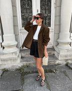 Women's Longline Suedine Blazer