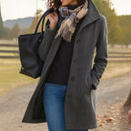 Women's Classic Wool Blend Pea Coat
