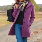 Women's Classic Wool Blend Pea Coat