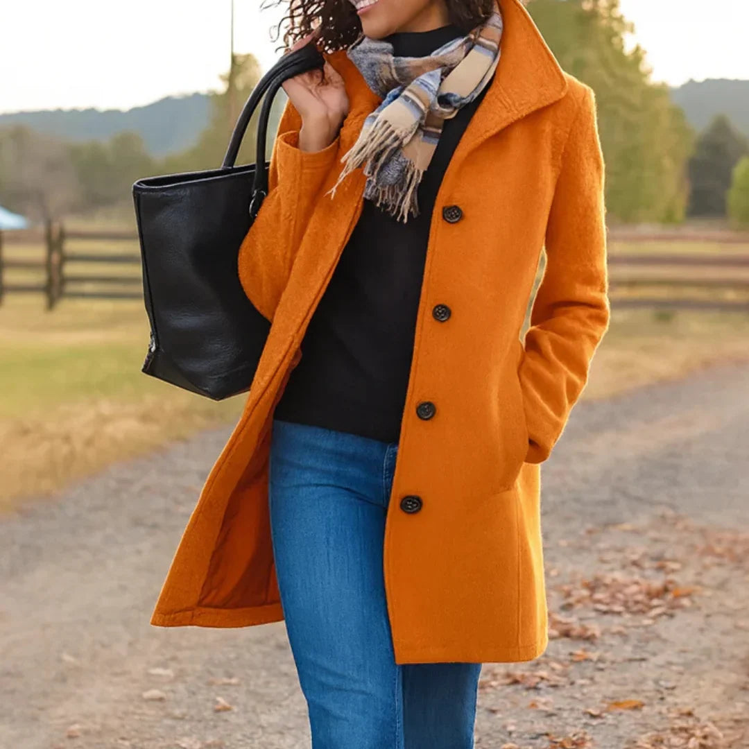 Women's Classic Wool Blend Pea Coat